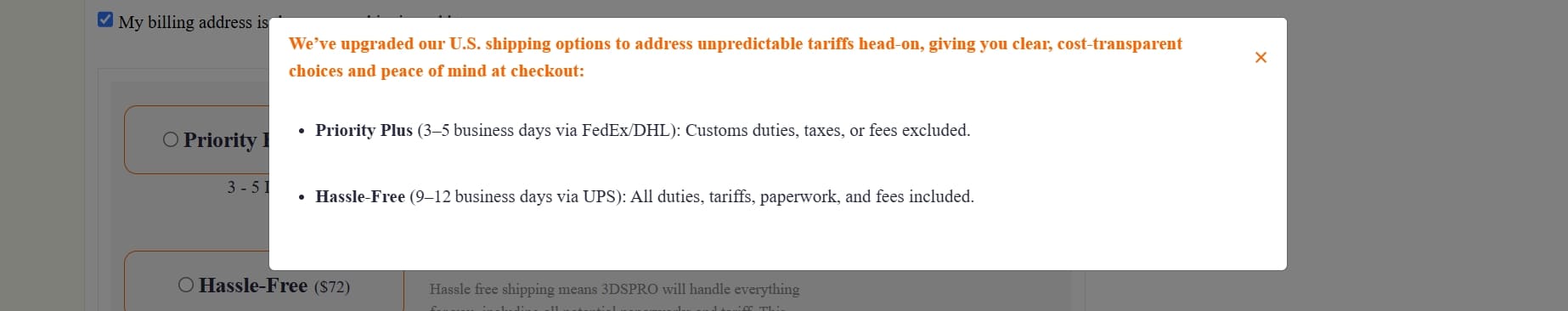 us shipping address_hi3dp platform